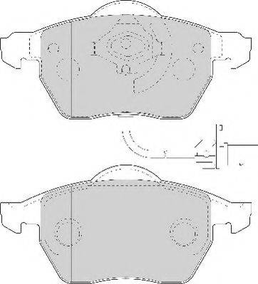 Комплект тормозных колодок, дисковый тормоз NECTO FD7145A