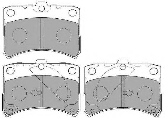 Комплект тормозных колодок, дисковый тормоз NECTO FD7133A