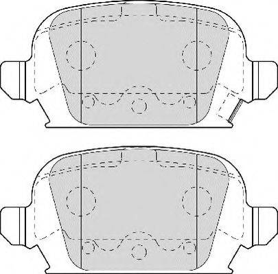 Комплект тормозных колодок, дисковый тормоз NECTO FD7013A