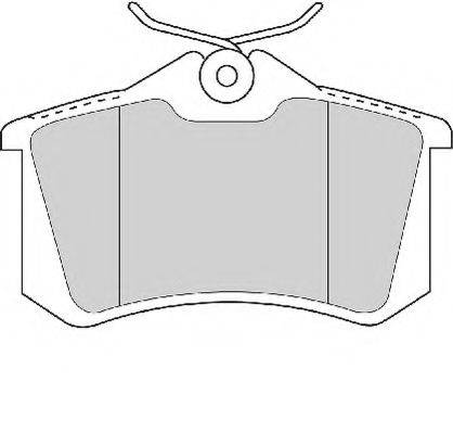 Комплект тормозных колодок, дисковый тормоз NECTO FD7187A