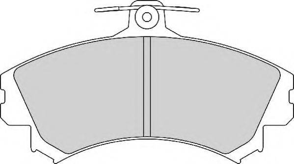 Комплект тормозных колодок, дисковый тормоз NECTO FD7151A