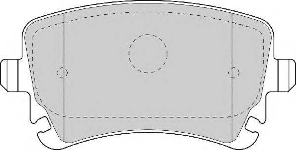 Комплект тормозных колодок, дисковый тормоз NECTO FD7176A