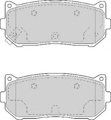 Комплект тормозных колодок, дисковый тормоз NECTO FD7035A