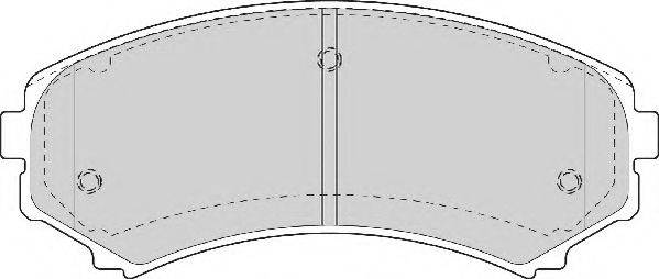 NECTO FD7055A Комплект тормозных колодок, дисковый тормоз
