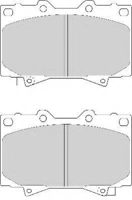 Комплект тормозных колодок, дисковый тормоз NECTO FD7052A