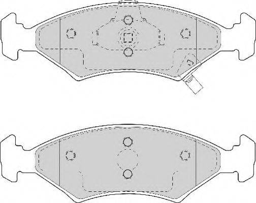 Комплект тормозных колодок, дисковый тормоз NECTO FD7053A