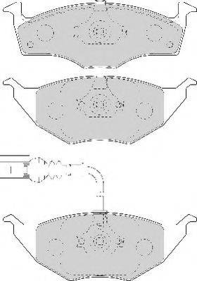 Комплект тормозных колодок, дисковый тормоз NECTO FD7084A