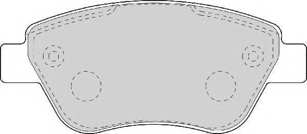 Комплект тормозных колодок, дисковый тормоз NECTO FD7089A