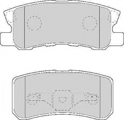 Комплект тормозных колодок, дисковый тормоз NECTO FD7056A