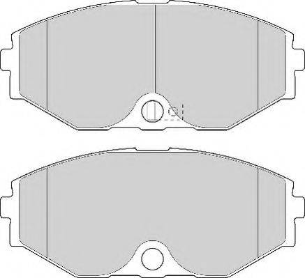 NECTO FD7102A Комплект тормозных колодок, дисковый тормоз