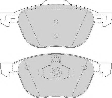 Комплект тормозных колодок, дисковый тормоз NECTO FD7078A