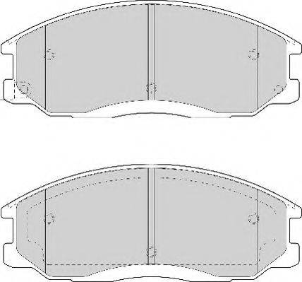 Комплект тормозных колодок, дисковый тормоз NECTO FD7057A