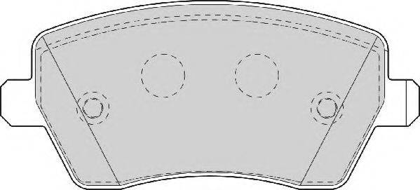 Комплект тормозных колодок, дисковый тормоз NECTO FD7063A
