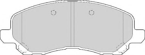 Комплект тормозных колодок, дисковый тормоз NECTO FD7066A