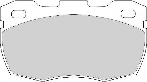 NECTO FD6585N Комплект тормозных колодок, дисковый тормоз