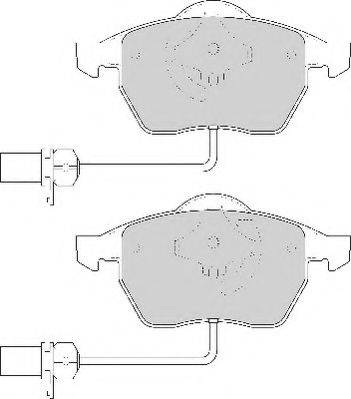 Комплект тормозных колодок, дисковый тормоз NECTO FD6786N