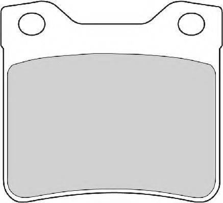 Комплект тормозных колодок, дисковый тормоз NECTO FD6865N