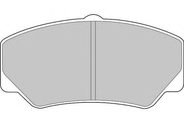Комплект тормозных колодок, дисковый тормоз NECTO FD686N