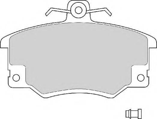NECTO FD221N Комплект тормозных колодок, дисковый тормоз