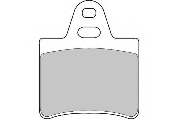 Комплект тормозных колодок, дисковый тормоз NECTO FD150N