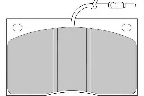 Комплект тормозных колодок, дисковый тормоз NECTO FD211N