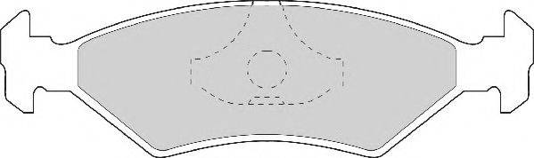 Комплект тормозных колодок, дисковый тормоз NECTO FD406N