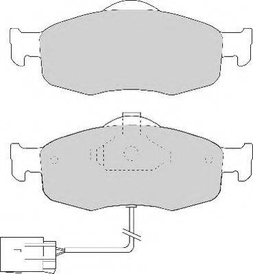 Комплект тормозных колодок, дисковый тормоз NECTO FD6475N
