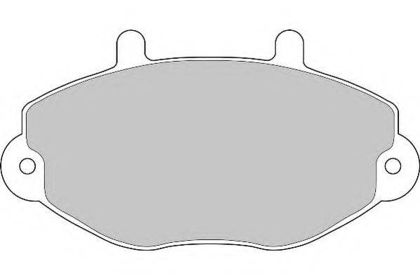 Комплект тормозных колодок, дисковый тормоз NECTO FD6404N