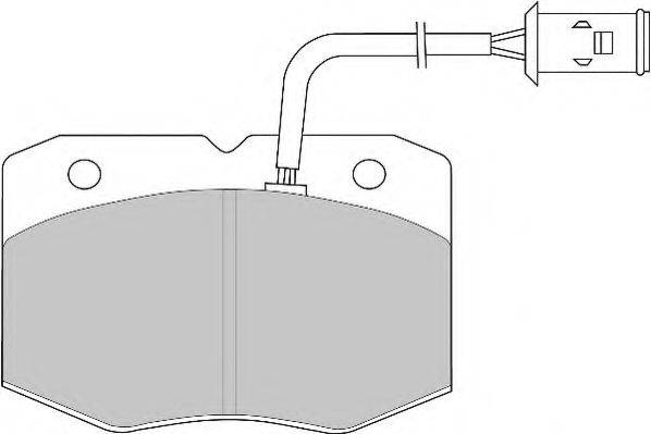 Комплект тормозных колодок, дисковый тормоз NECTO FD6490N