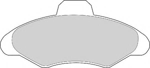 Комплект тормозных колодок, дисковый тормоз NECTO FD6314N