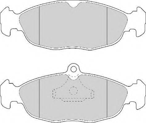 Комплект тормозных колодок, дисковый тормоз NECTO FD6391N