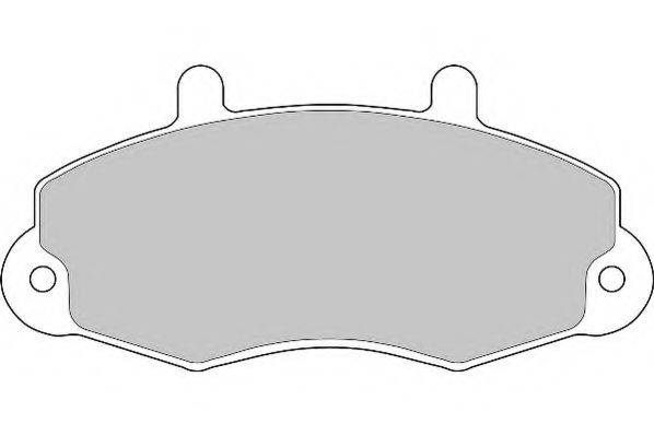Комплект тормозных колодок, дисковый тормоз NECTO FD6403N