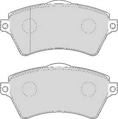Комплект тормозных колодок, дисковый тормоз NECTO FD7000N
