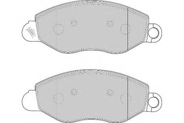 Комплект тормозных колодок, дисковый тормоз NECTO FD6901N