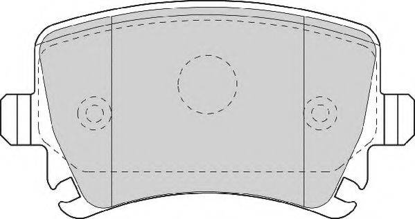 NECTO FD7115N Комплект тормозных колодок, дисковый тормоз