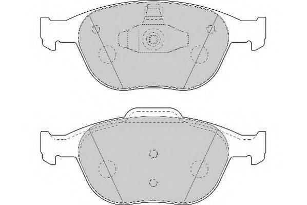NECTO FD7034N Комплект тормозных колодок, дисковый тормоз