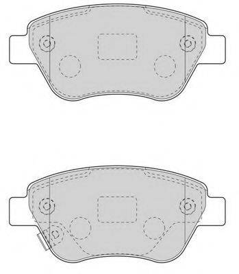 Комплект тормозных колодок, дисковый тормоз NECTO FD7594A