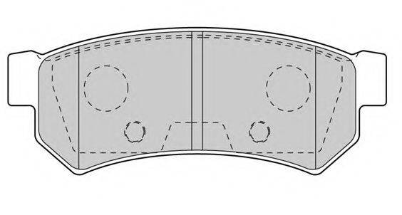 NECTO FD7603A Комплект тормозных колодок, дисковый тормоз