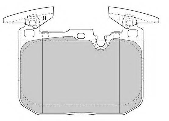 Комплект тормозных колодок, дисковый тормоз NECTO FD7607A