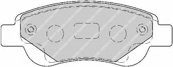 Комплект тормозных колодок, дисковый тормоз NECTO FD7189A