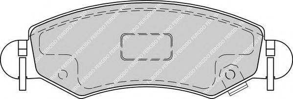 Комплект тормозных колодок, дисковый тормоз NECTO FD7203A