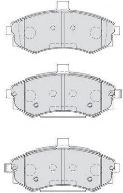 Комплект тормозных колодок, дисковый тормоз NECTO FD7216A