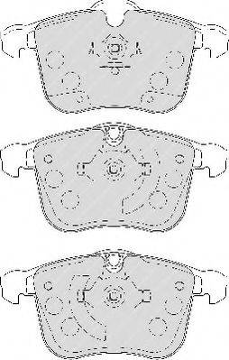 Комплект тормозных колодок, дисковый тормоз NECTO FD7211A