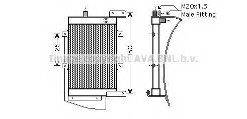 AVA QUALITY COOLING AU3192 масляный радиатор, двигательное масло
