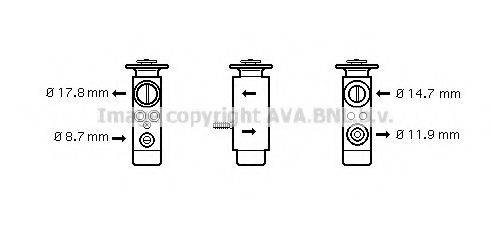 AVA QUALITY COOLING BW1088 Расширительный клапан, кондиционер