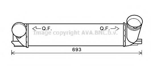 Интеркулер AVA QUALITY COOLING BW4473