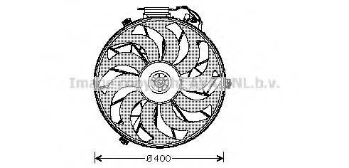 Вентилятор, охлаждение двигателя AVA QUALITY COOLING BW7507