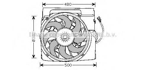 Вентилятор, охлаждение двигателя AVA QUALITY COOLING BW7511