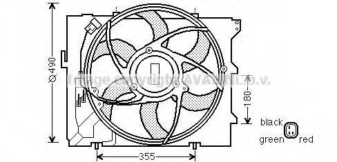 Вентилятор, охлаждение двигателя AVA QUALITY COOLING BW7523