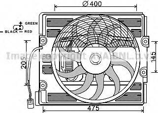 Вентилятор, охлаждение двигателя AVA QUALITY COOLING BW7526
